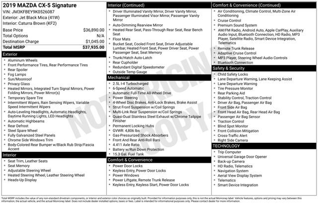 Used 2019 MAZDA CX-5 Signature image 51