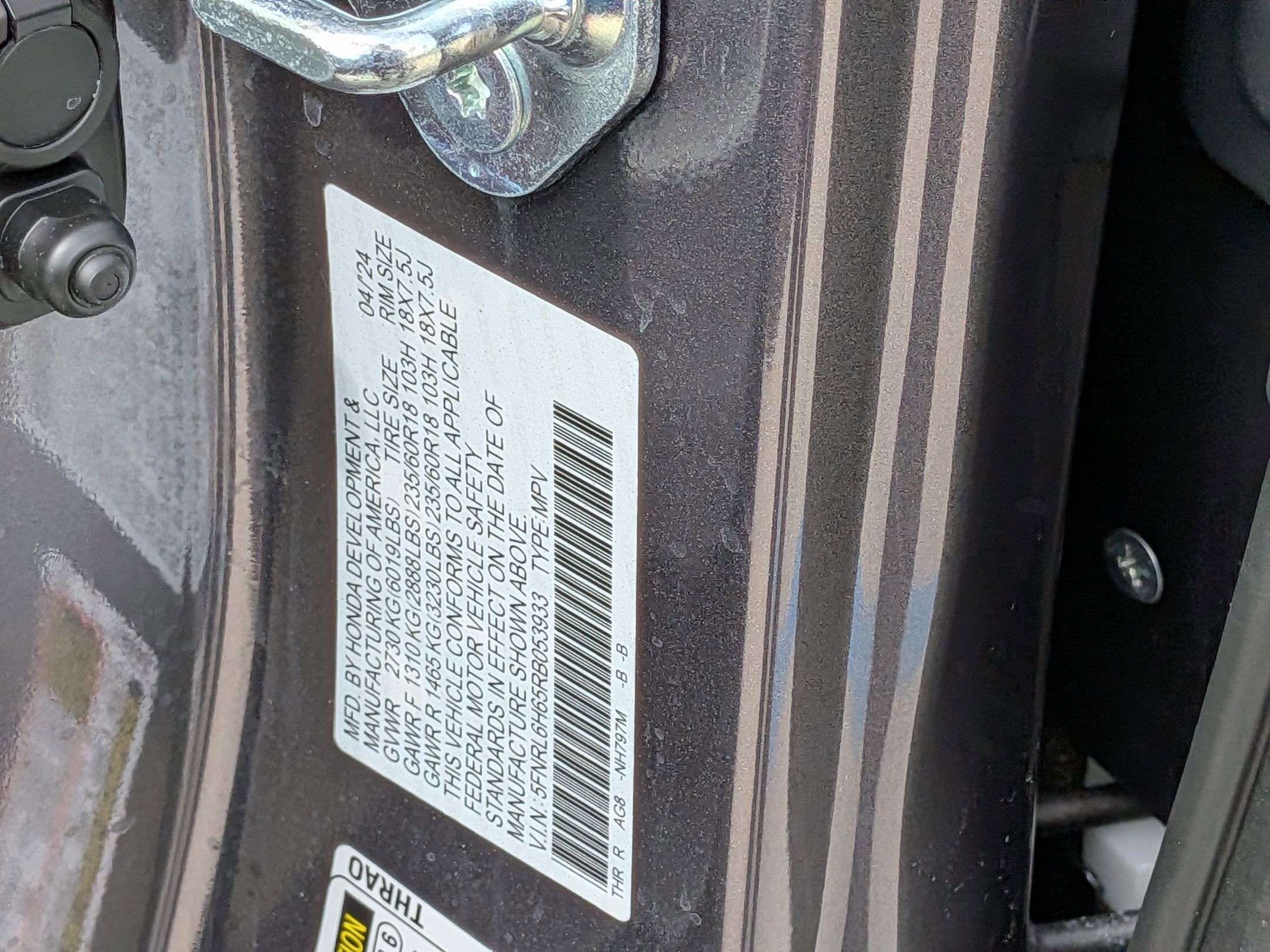 Certified 2024 Honda Odyssey EX-L image 33