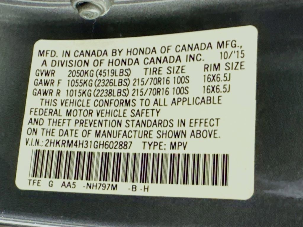Used 2016 Honda CR-V LX image 16