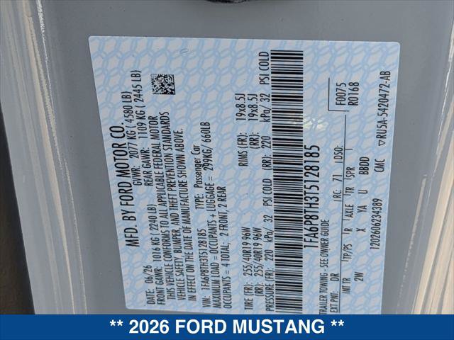 New 2026 Ford Mustang Coupe RWD image 18