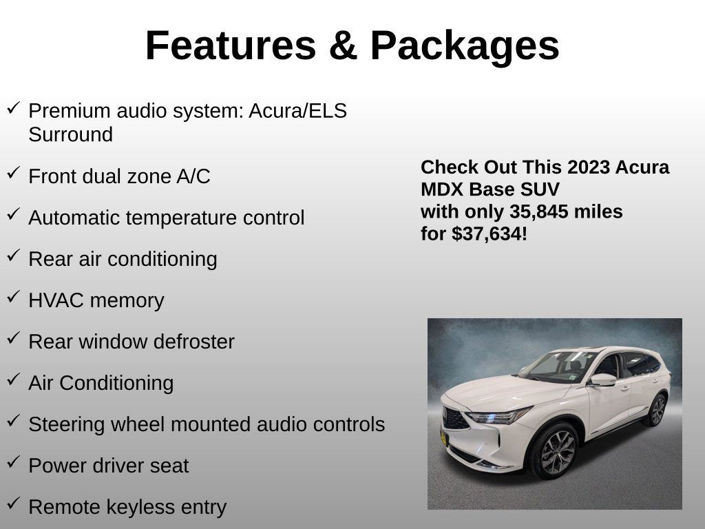 Used 2023 Acura MDX w/ Technology Package AWD/4WD image 12