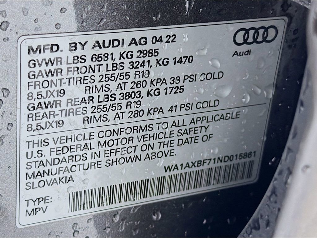 Used 2022 Audi Q7 3.0T Premium w/ Convenience Package image 34