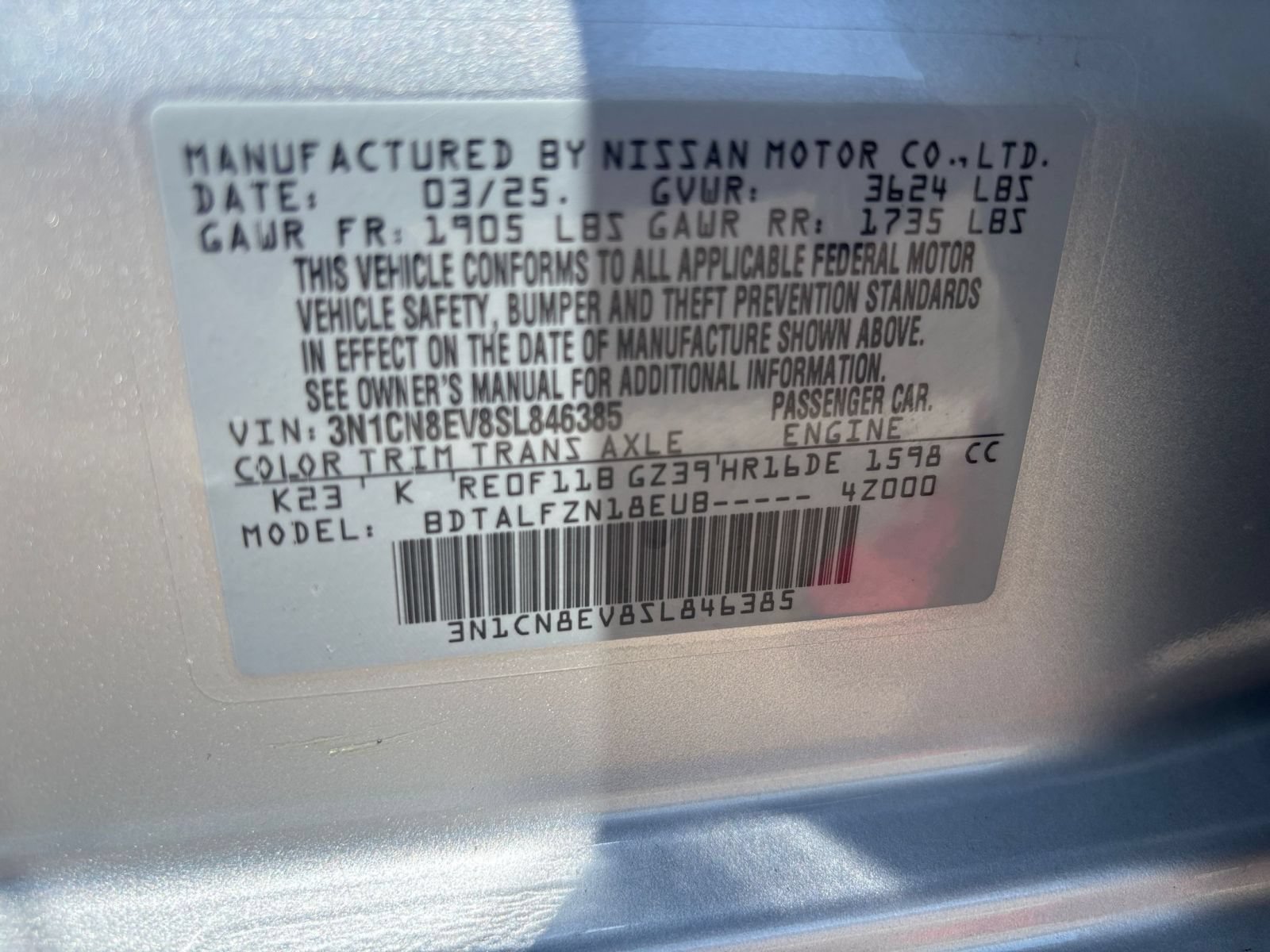 Used 2025 Nissan Versa SV FWD image 26