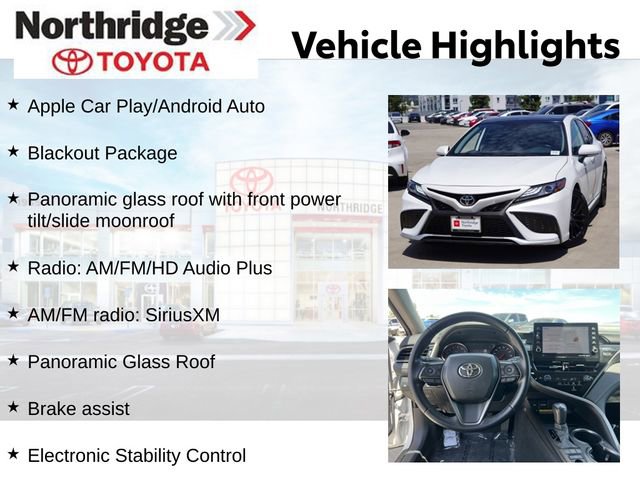 Used 2021 Toyota Camry XSE w/ Blackout Package (TMS) FWD image 2