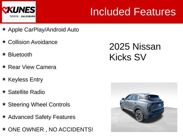 Used 2025 Nissan Kicks SV image 2