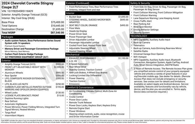 Used 2024 Chevrolet Corvette Stingray Preferred Cpe w/ 2LT RWD image 11