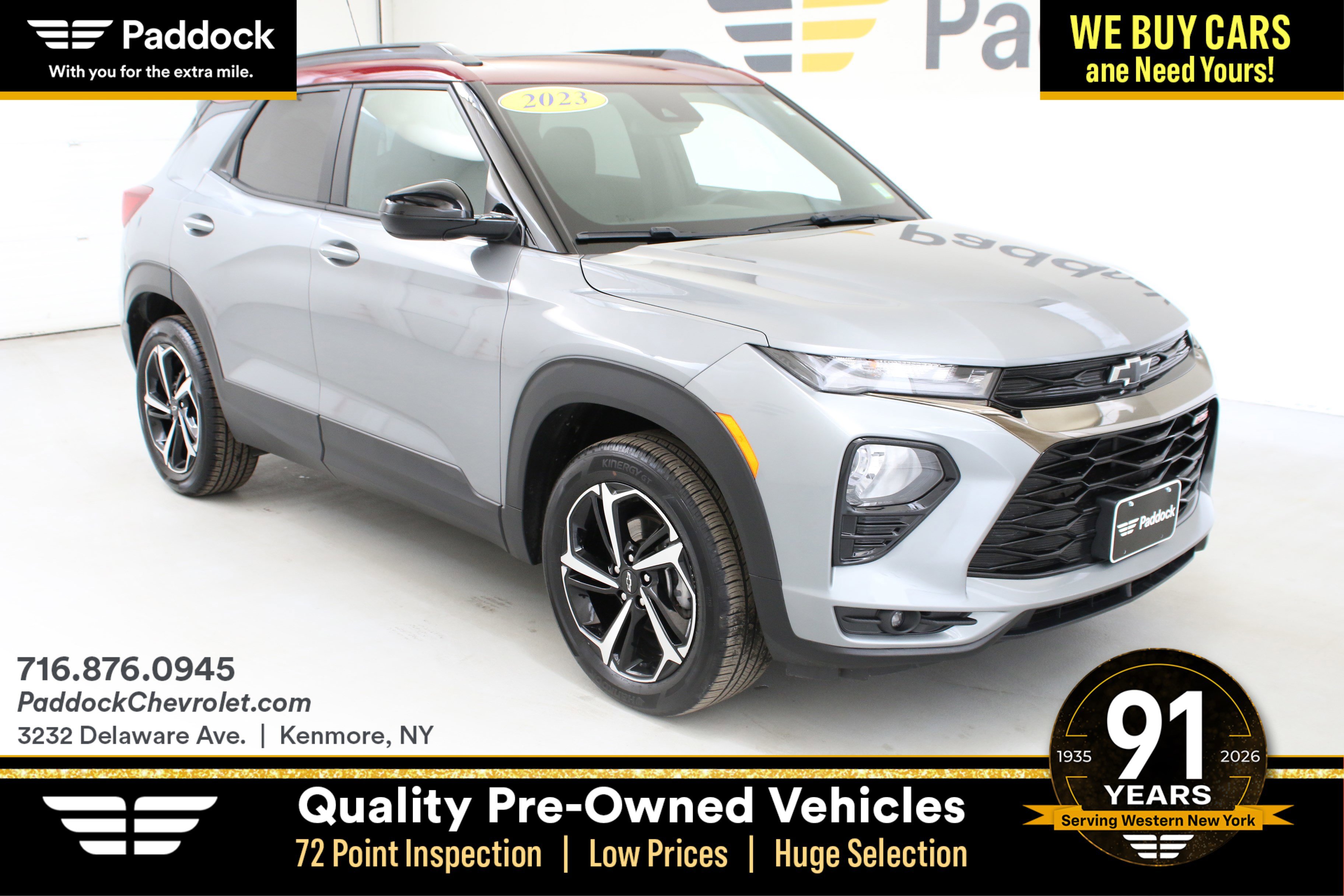 Used 2023 Chevrolet TrailBlazer RS w/ Sun and Liftgate Package