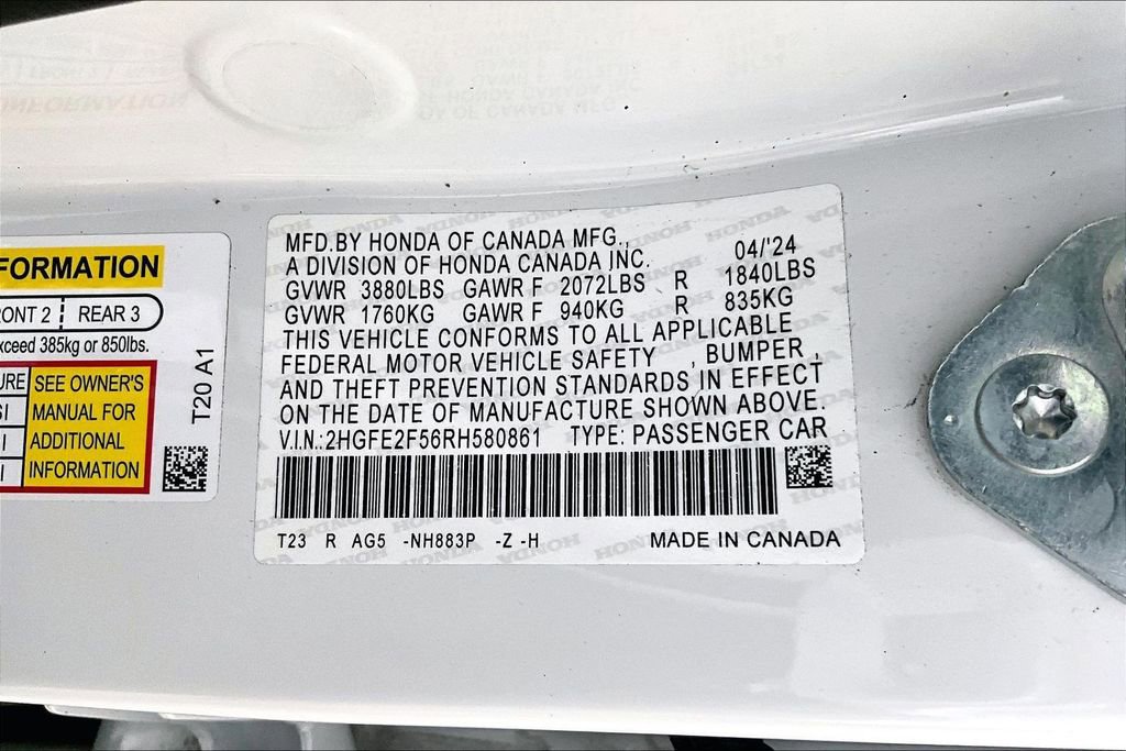 Used 2024 Honda Civic Sport image 19