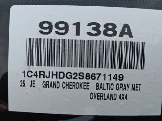 Used 2025 Jeep Grand Cherokee Overland w/ Adv Protech Group III image 35