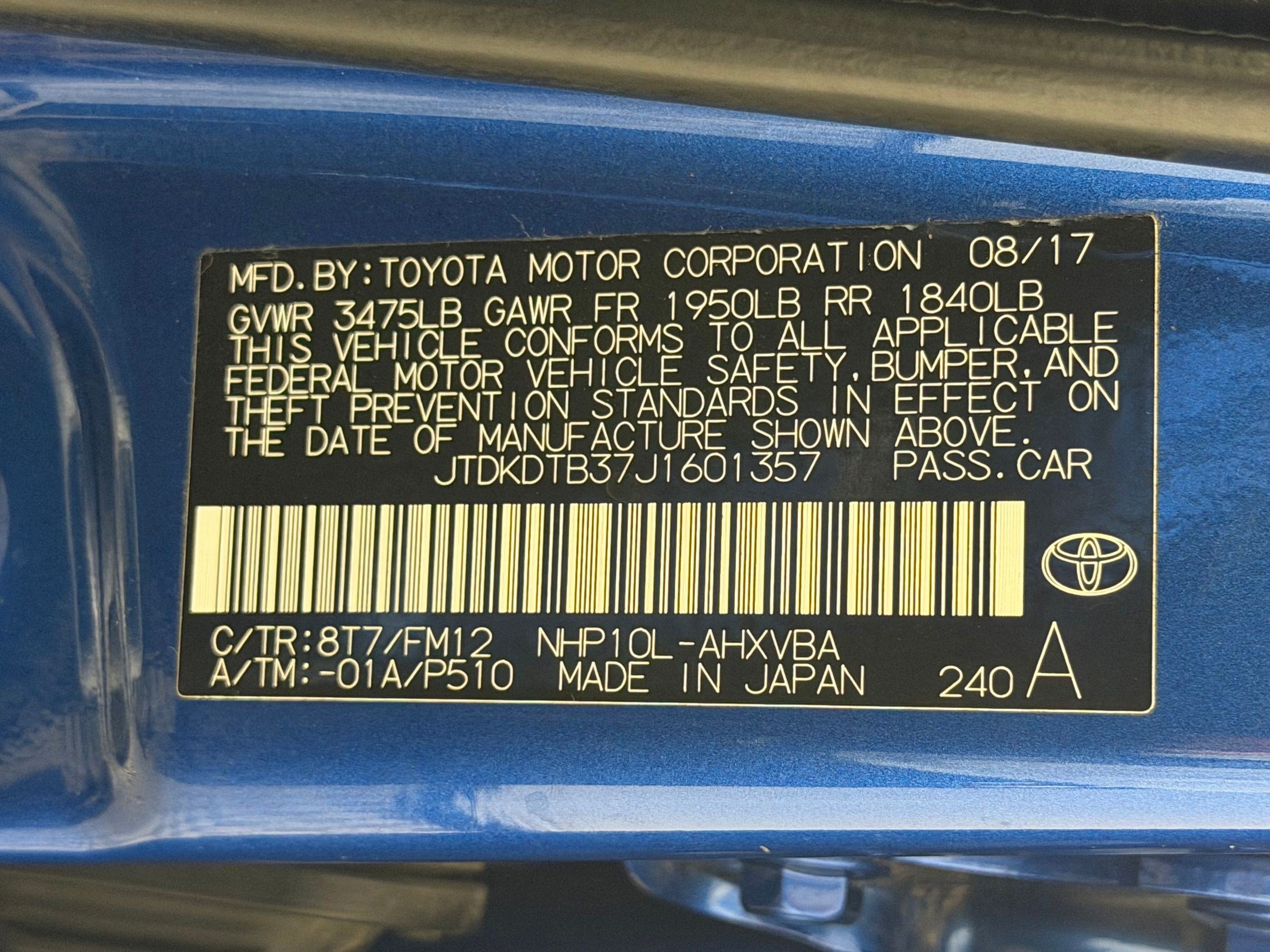 Used 2018 Toyota Prius C Two FWD image 29