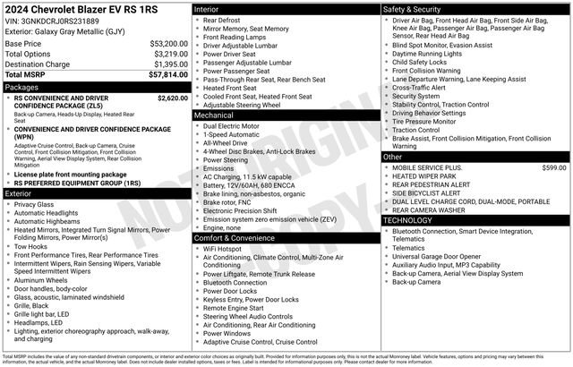 Used 2024 Chevrolet Blazer EV RS AWD/4WD image 42