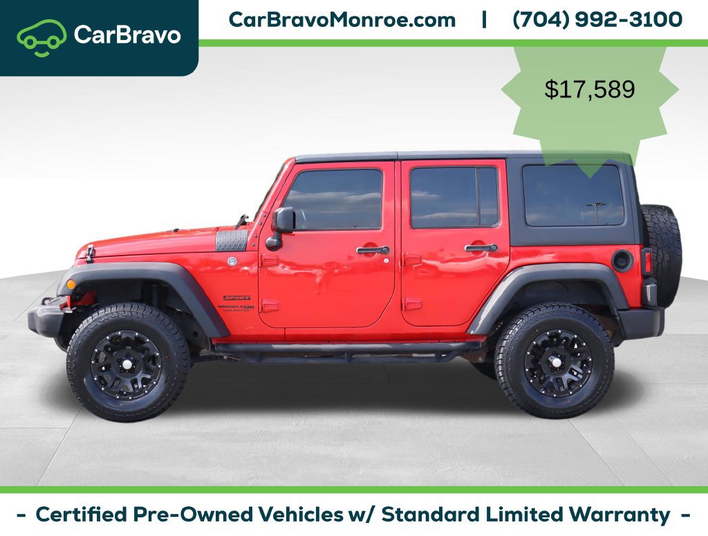 Used 2018 Jeep Wrangler Unlimited Sport w/ Connectivity Group AWD/4WD image 2