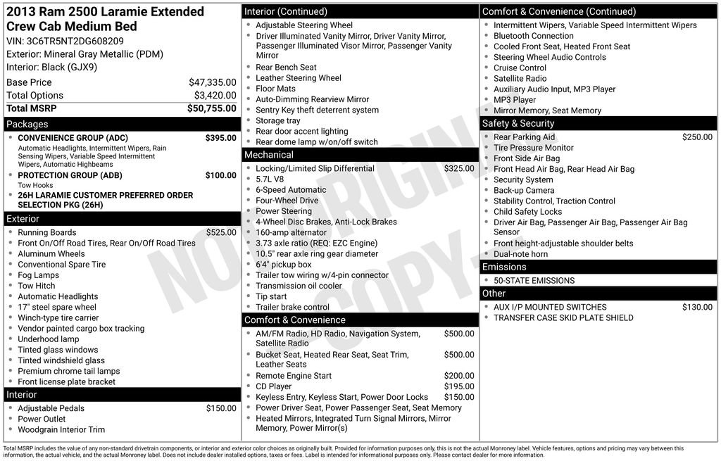 Used 2013 RAM 2500 Laramie w/ Convenience Group image 34