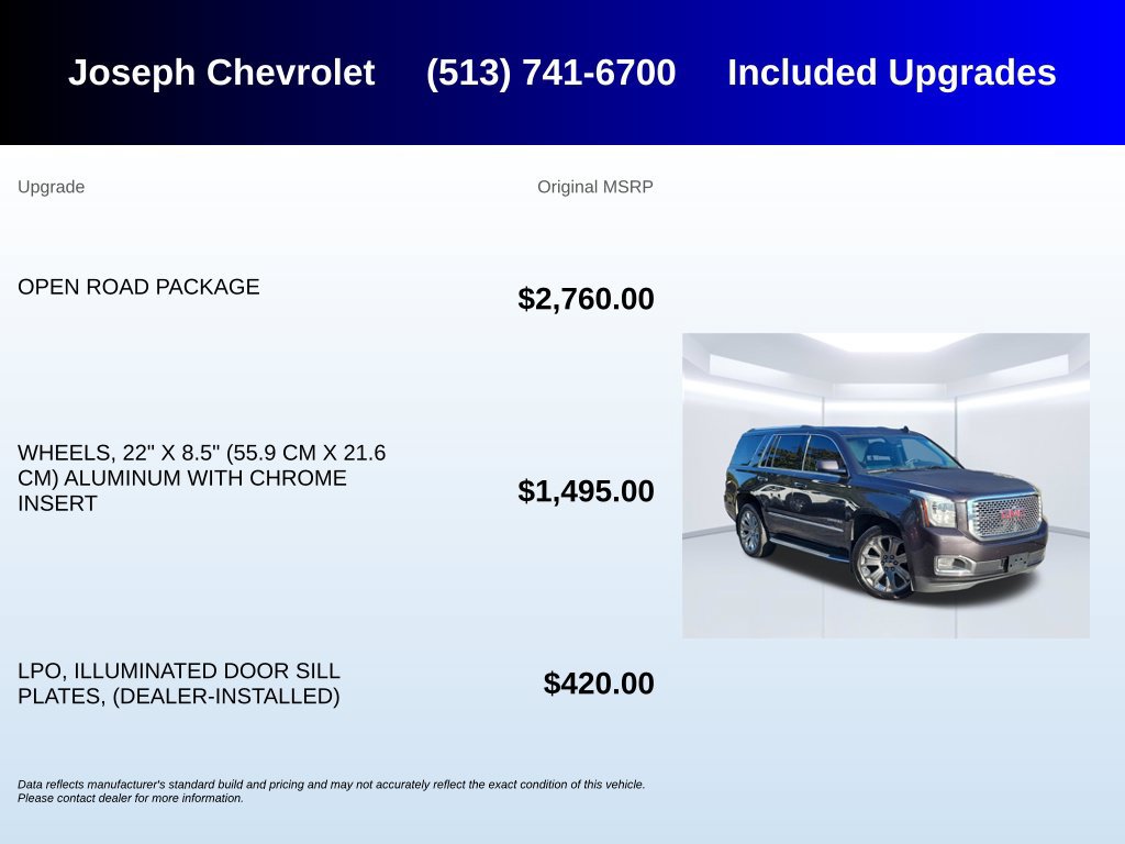 Used 2015 GMC Yukon Denali w/ Open Road Package AWD/4WD image 7