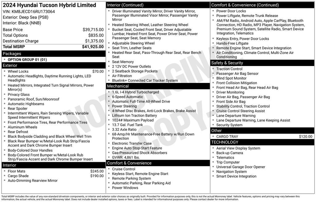 Certified 2024 Hyundai Tucson Limited image 34
