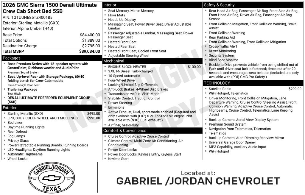 Used 2026 GMC Sierra 1500 Denali Ultimate
