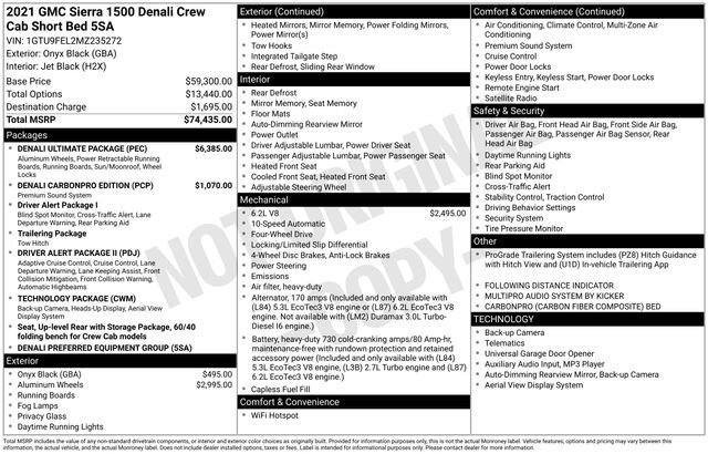 Used 2021 GMC Sierra 1500 Denali w/ Denali Ultimate Package image 3