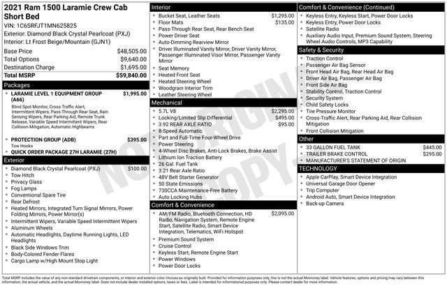 Used 2021 RAM 1500 Laramie image 25