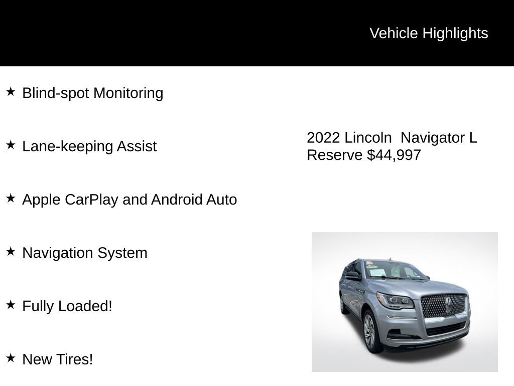 Used 2022 Lincoln Navigator L Reserve image 4
