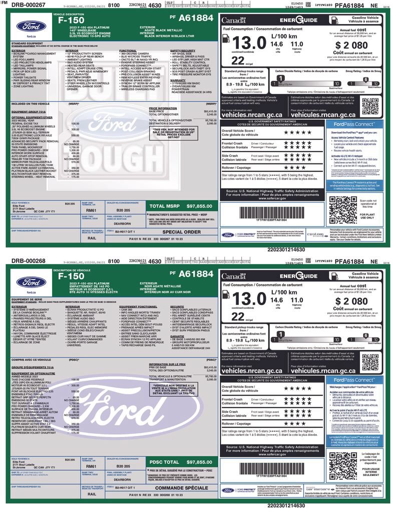 Used 2023 Ford F150 Platinum AWD/4WD image 36