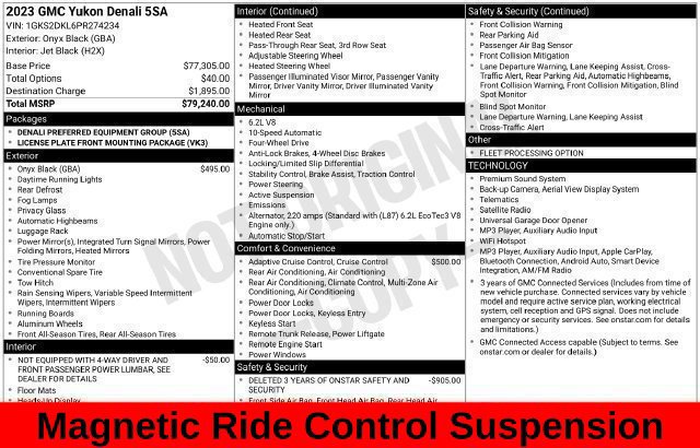 Used 2023 GMC Yukon Denali AWD/4WD image 38