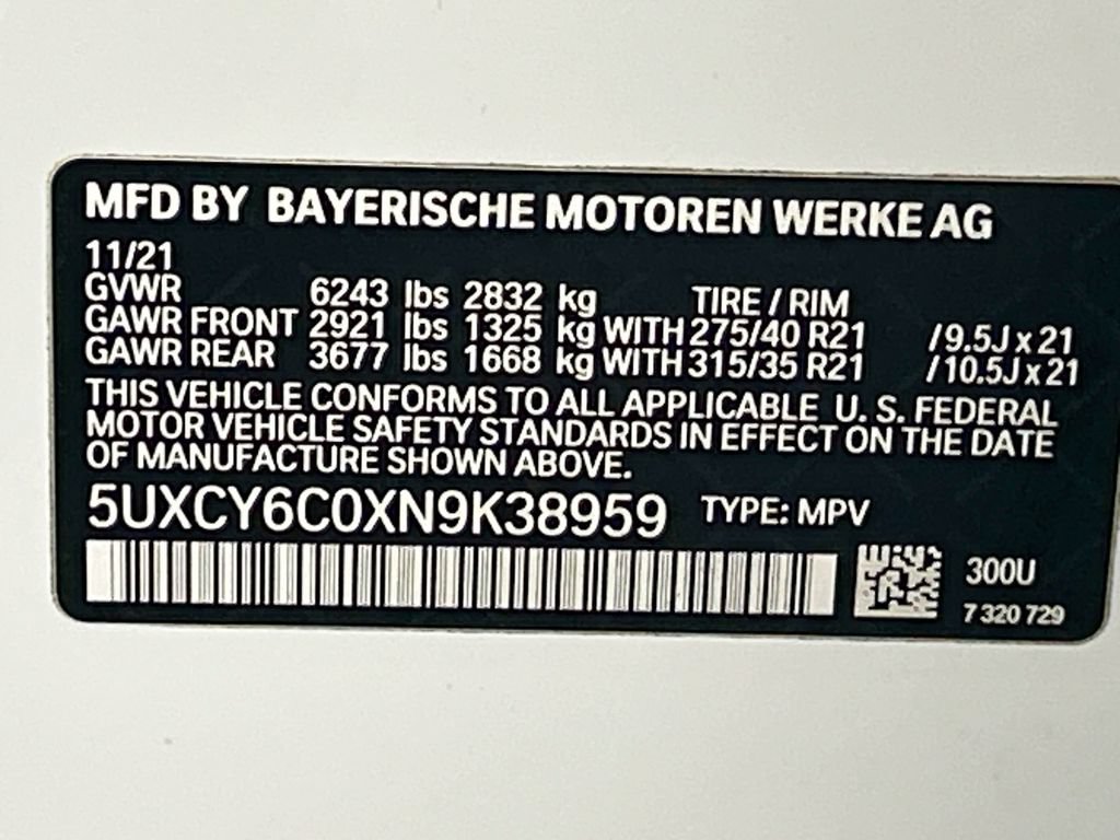 Used 2022 BMW X6 xDrive40i w/ Luxury Seating Package AWD/4WD image 34