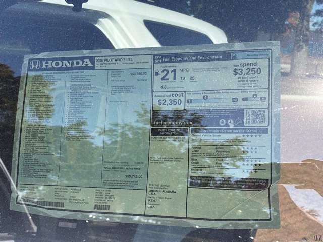 New 2026 Honda Pilot Elite image 38