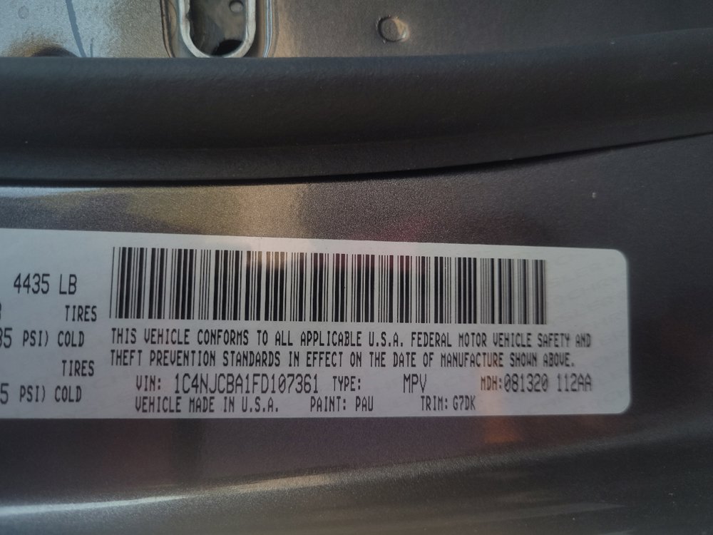 Used 2015 Jeep Compass Sport w/ Power Value Group FWD image 33