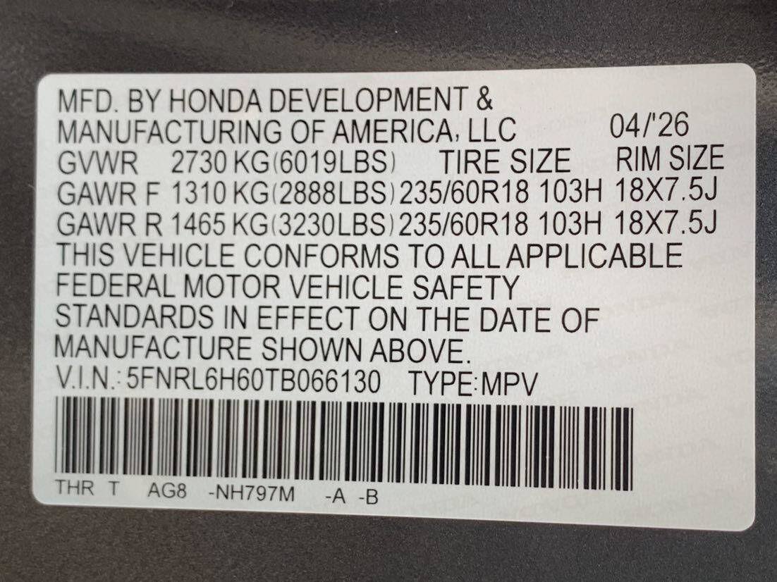 Certified 2026 Honda Odyssey EX-L image 43