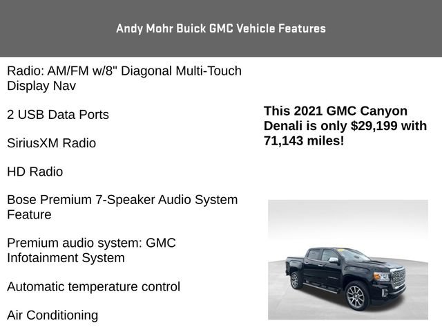 Used 2021 GMC Canyon Denali AWD/4WD image 12