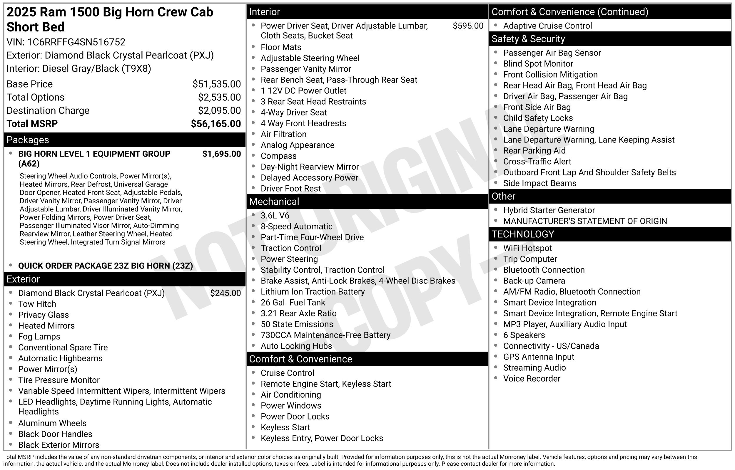 Used 2025 RAM 1500 Big Horn AWD/4WD image 2