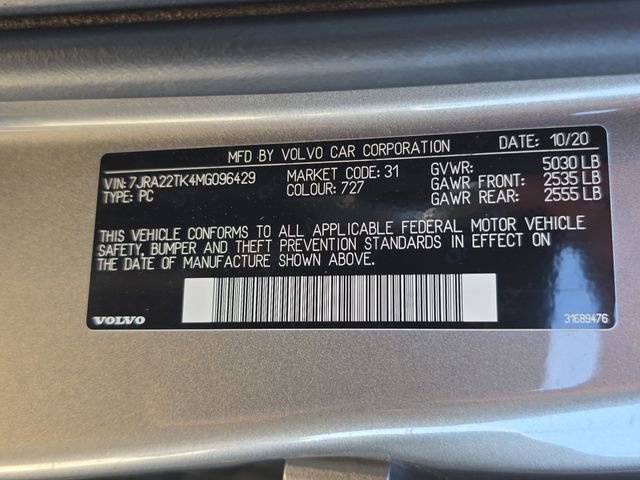 Used 2021 Volvo S60 T6 Momentum w/ Premium Package image 39