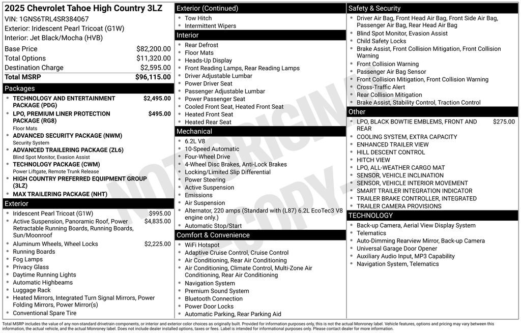 Used 2025 Chevrolet Tahoe High Country AWD/4WD image 51