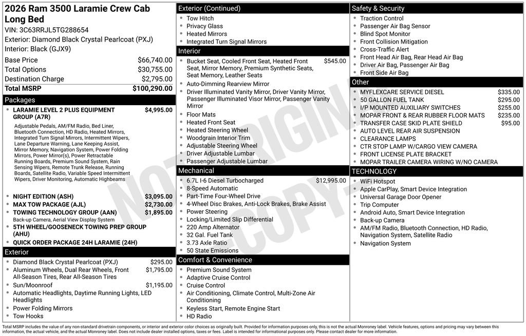 New 2026 RAM 3500 Laramie AWD/4WD image 27