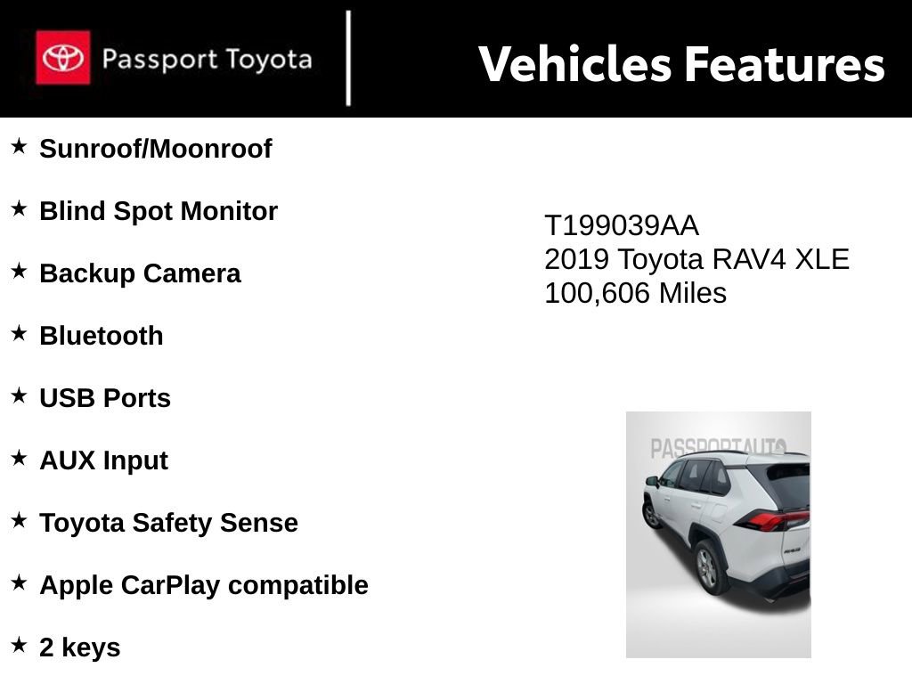 Used 2019 Toyota RAV4 XLE image 9