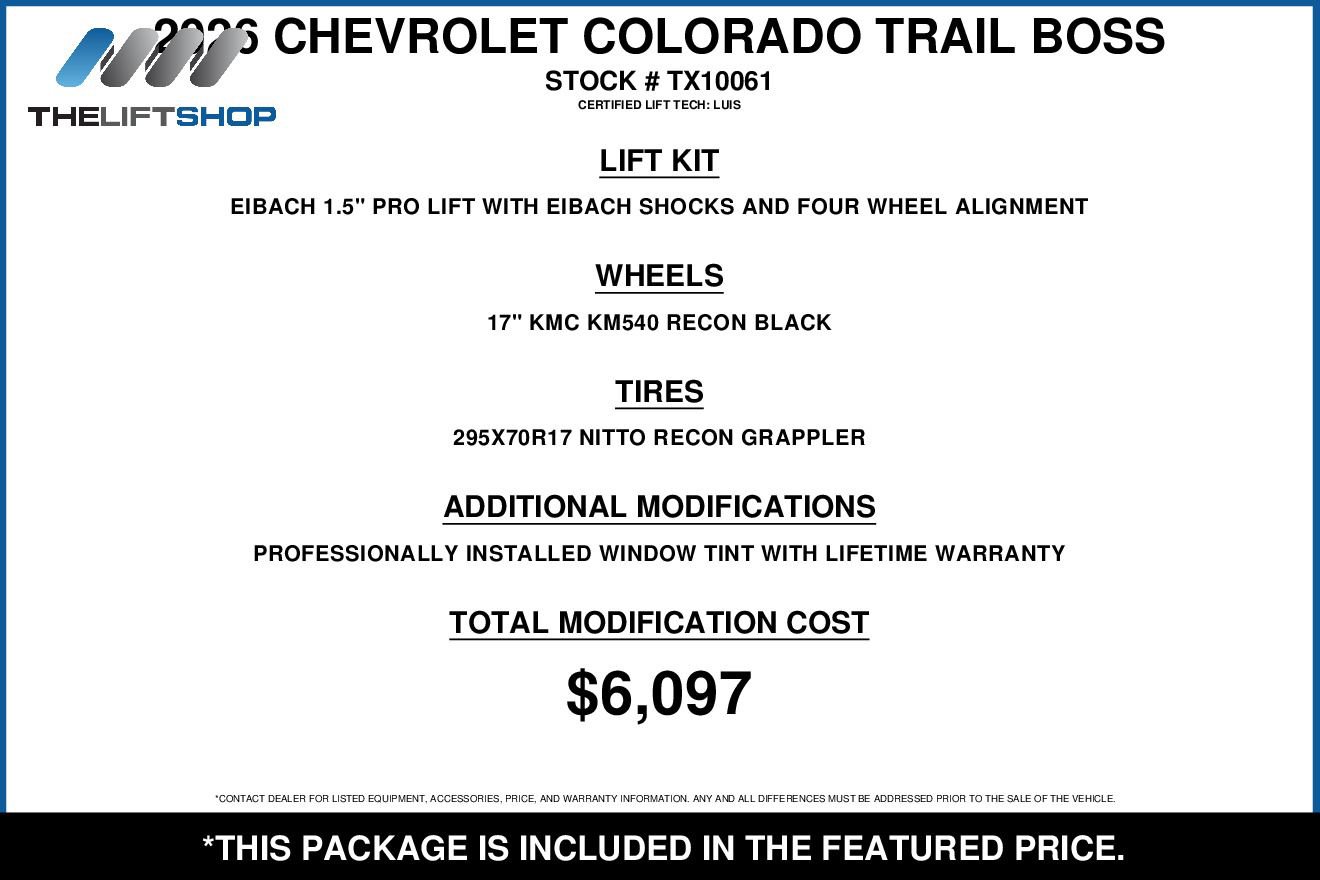 Used 2026 Chevrolet Colorado Trail Boss AWD/4WD image 2