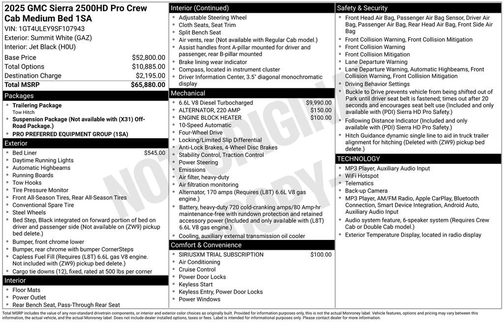 Used 2025 GMC Sierra 2500 Pro AWD/4WD image 6