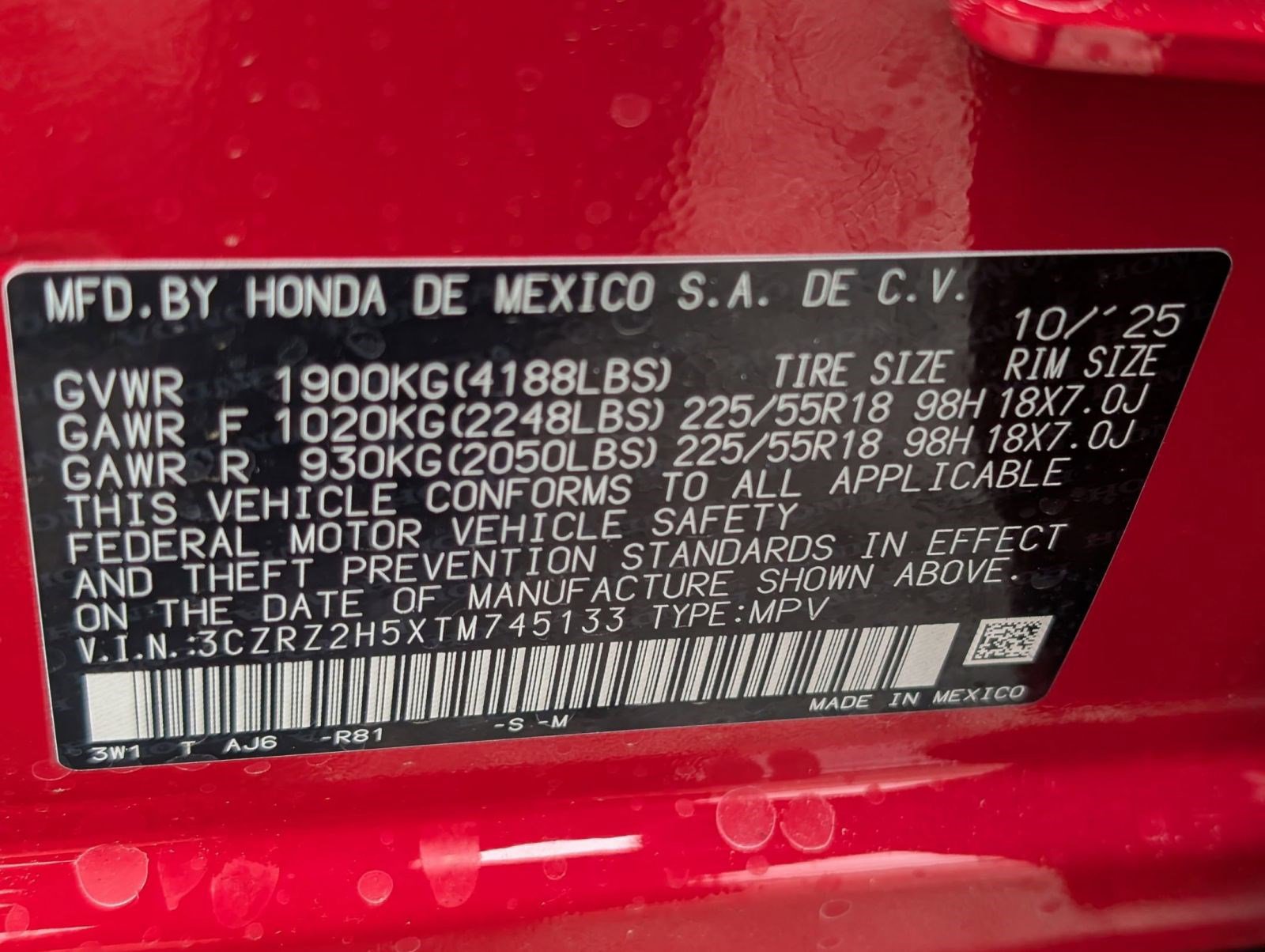 New 2026 Honda HR-V Sport image 19