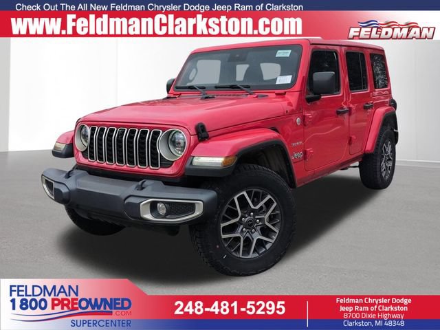 Used 2024 Jeep Wrangler Unlimited Sahara w/ Technology Group AWD/4WD image 1