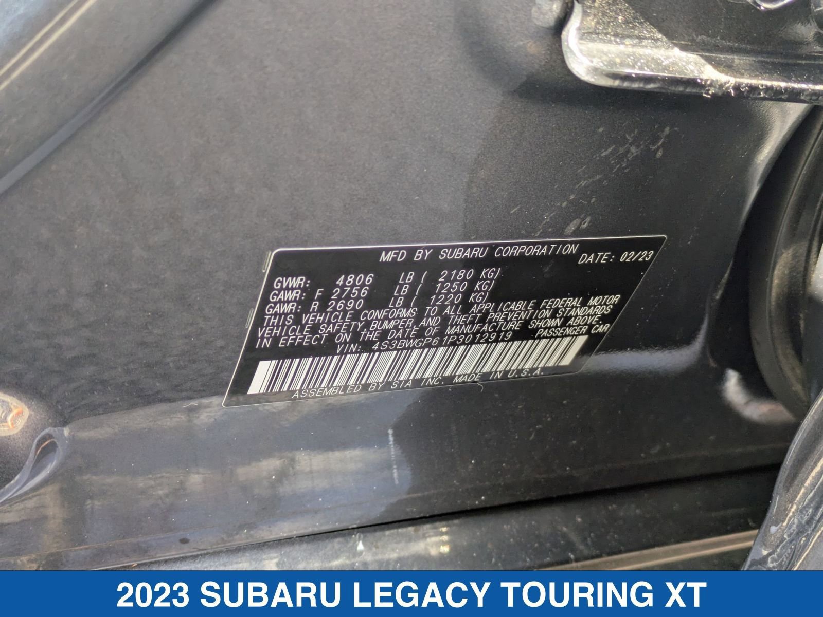 Certified 2023 Subaru Legacy Touring XT image 39