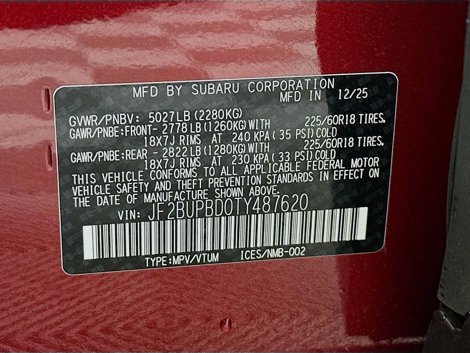 Certified 2026 Subaru Outback Premium AWD/4WD image 31