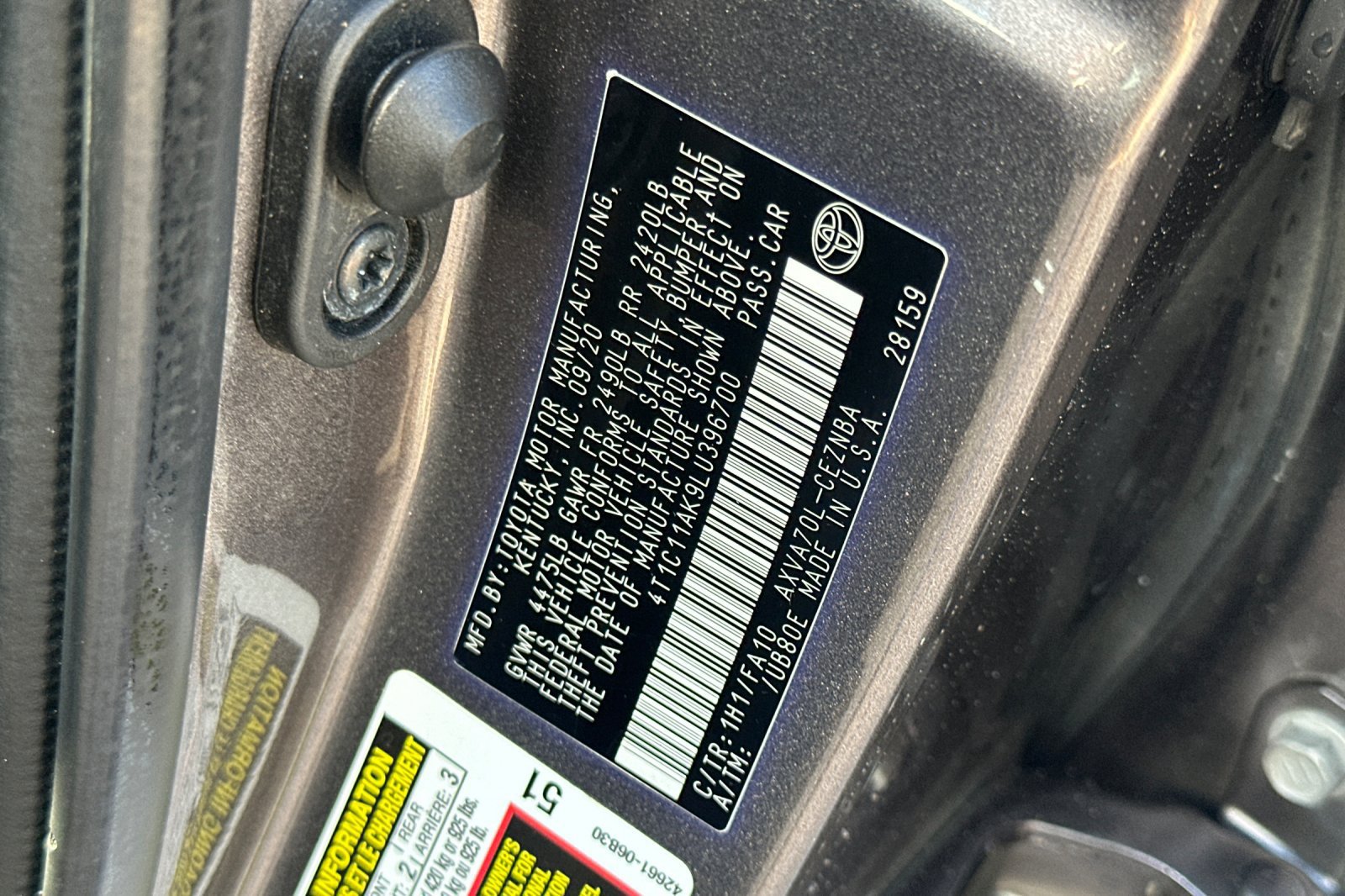 Certified 2020 Toyota Camry LE FWD image 34