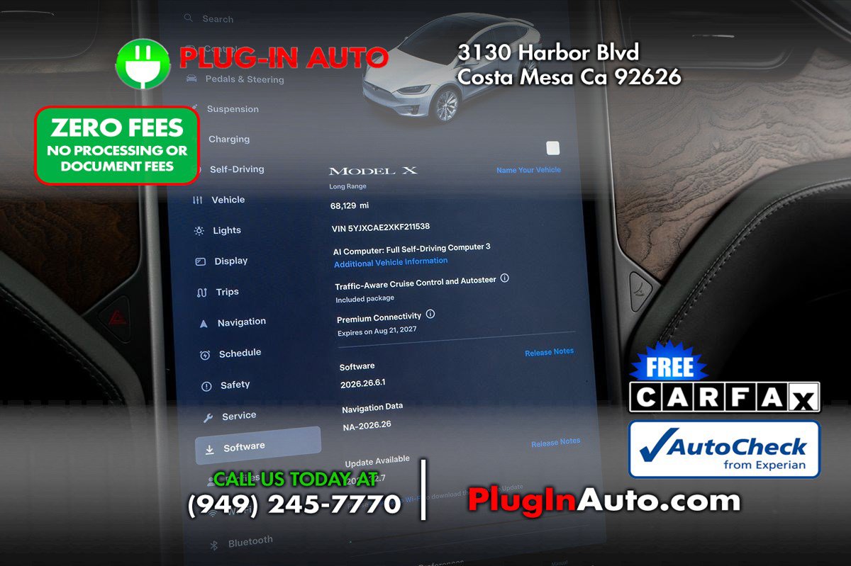 Used 2019 Tesla Model X Long Range AWD/4WD image 2