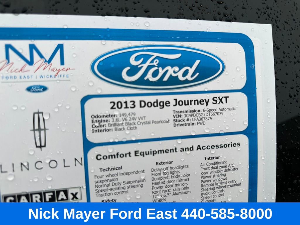 Used 2013 Dodge Journey SXT image 25