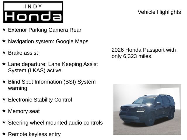 Used 2026 Honda Passport RTL image 7