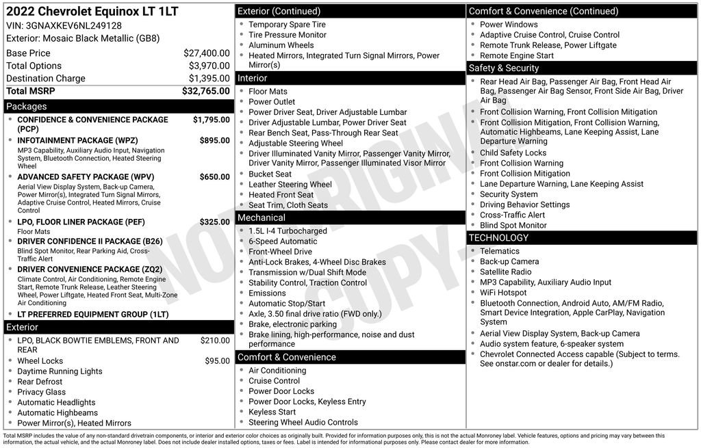 Used 2022 Chevrolet Equinox LT FWD image 15