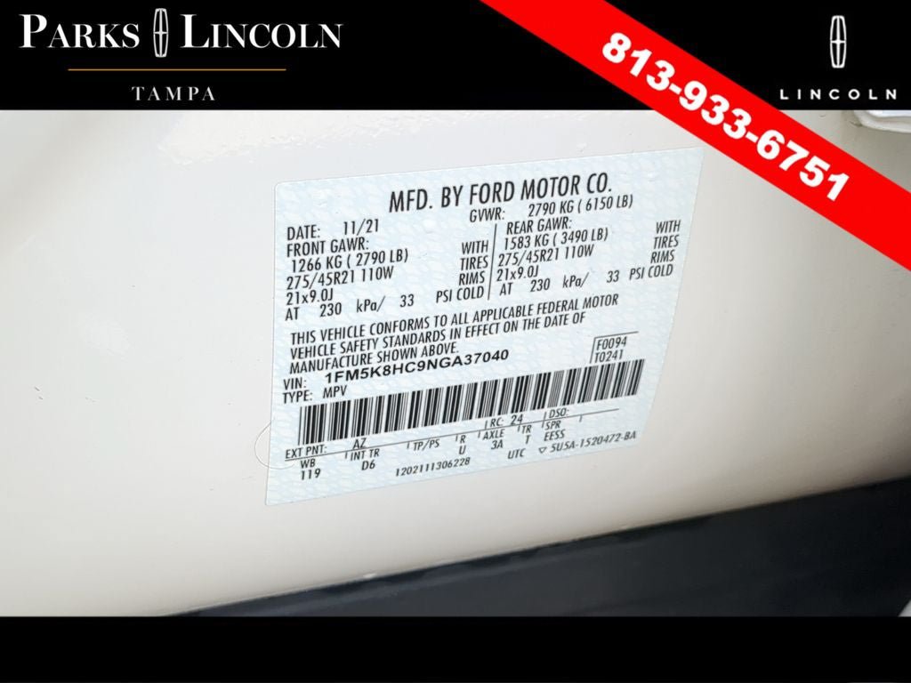 Used 2022 Ford Explorer Platinum w/ Equipment Group 601A AWD/4WD image 37