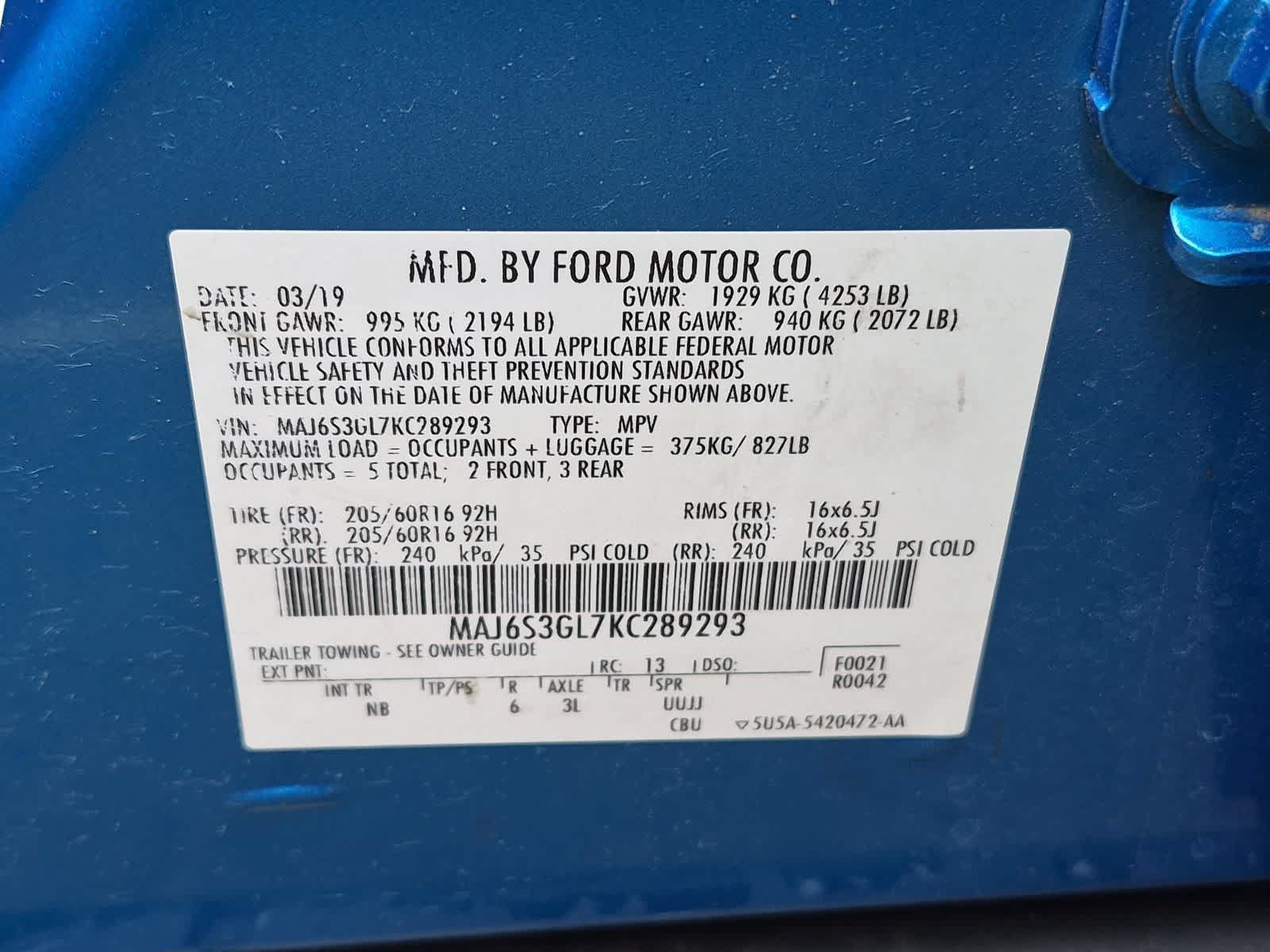 Used 2019 Ford EcoSport SE w/ SE Convenience Package AWD/4WD image 36