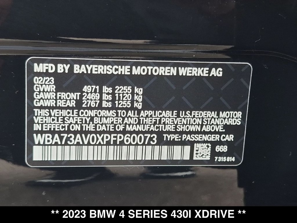 Used 2023 BMW 430i Gran Coupe xDrive AWD/4WD image 36