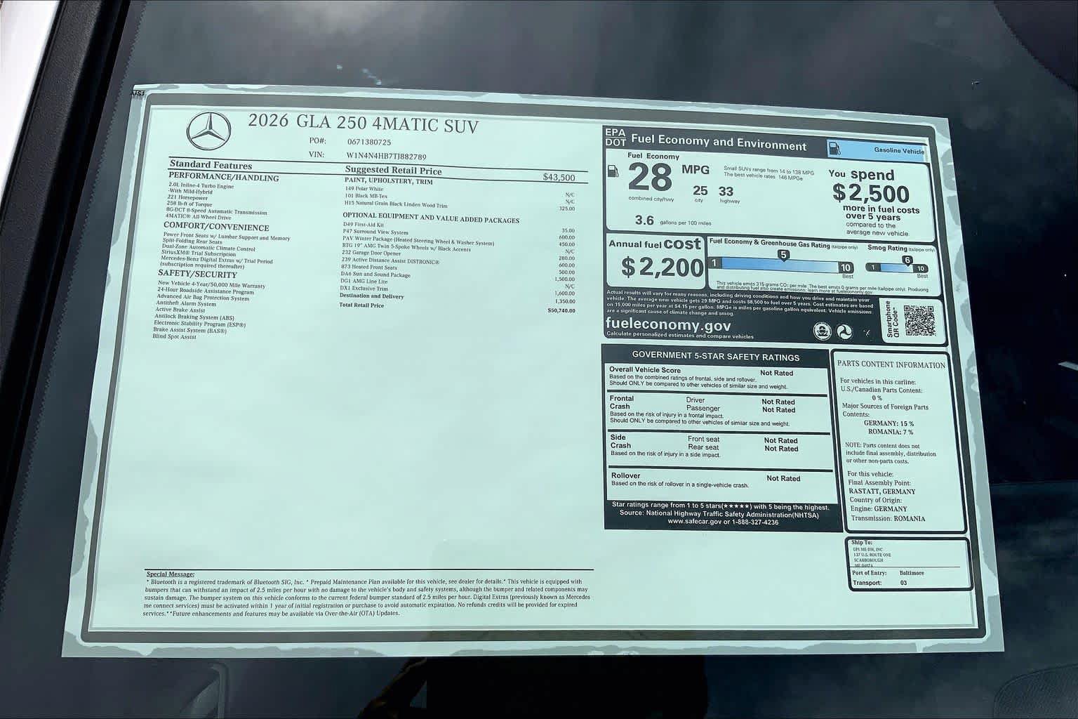 New 2026 Mercedes-Benz GLA 250 4MATIC image 26
